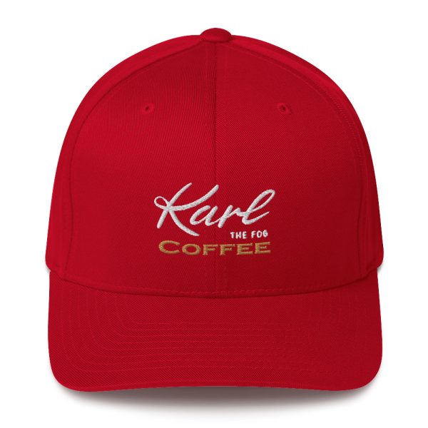 closed back structured cap red front 610dce5af1466