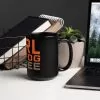 Karl The Fog Coffee Black Glossy Mug
